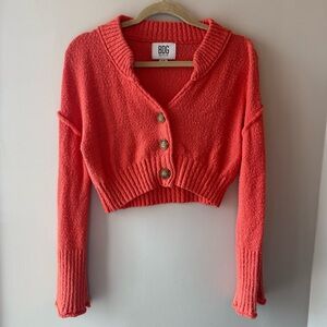 BDG Women's Coral Button-Up Sweater Women’s Size Small